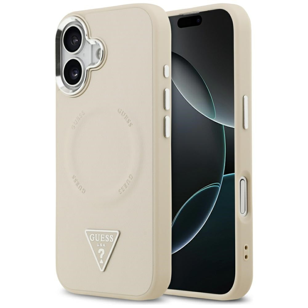 Guess - Hardcase Triangle Logo MagSafe (GUHMP17SPSDTSCME) - iPhone 17 - Beige