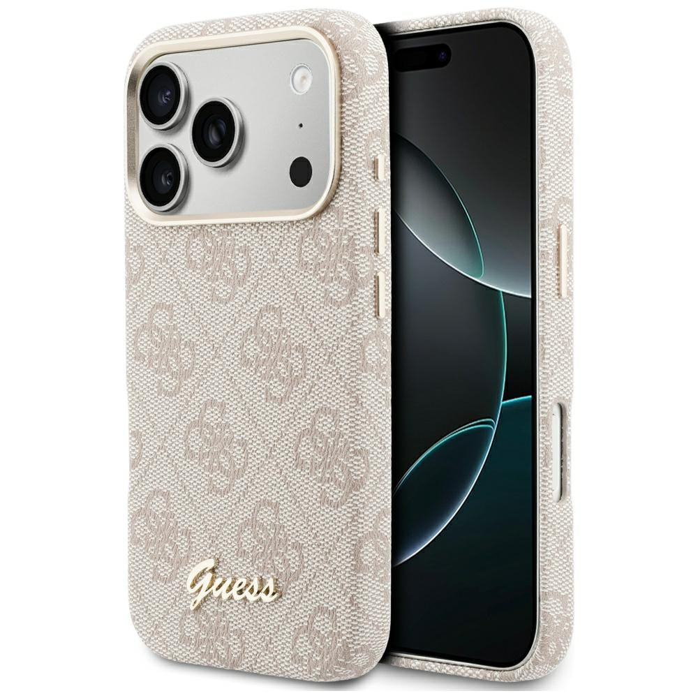 Guess - 4G Script MagSafe (GUHMP17X5P4FWMSP) - iPhone 17 Pro Max - Pink