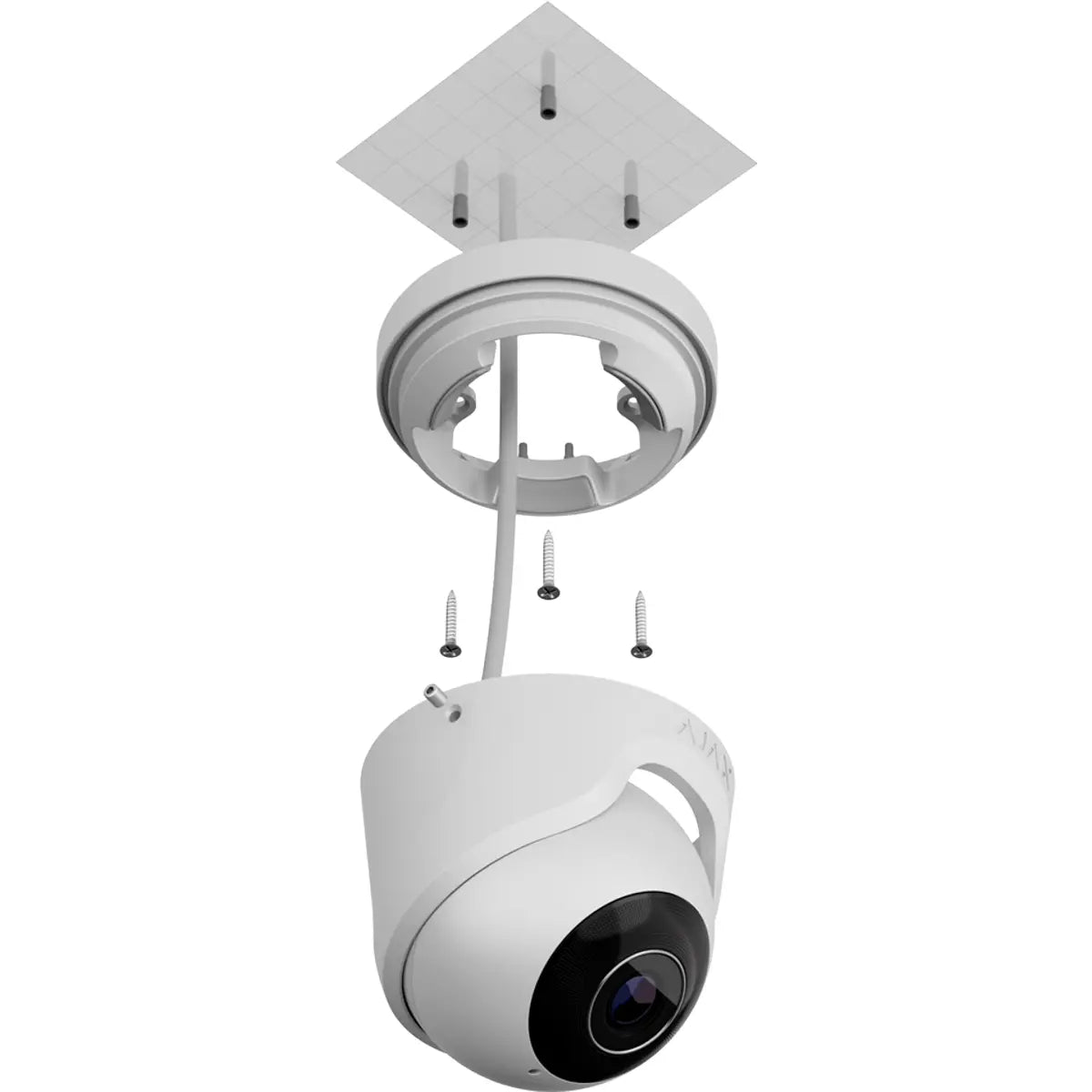 Câmara IP (Ethernet c/ PoE) Turret 8MP 2.8mm IR 35m - IP65 - Branca
