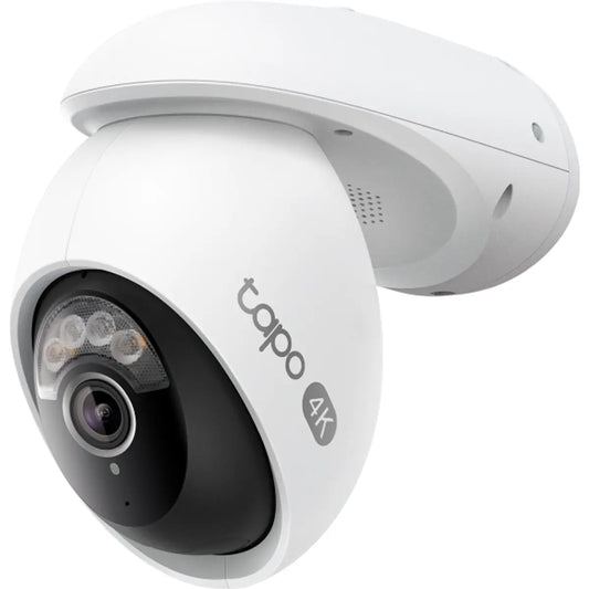 Tapo TC46 - Câmara de vigilância IP (WiFi / Ethernet) Pan/Tilt 8MP 4K 4mm IR 30m Visão Noturna a Cores - IP66