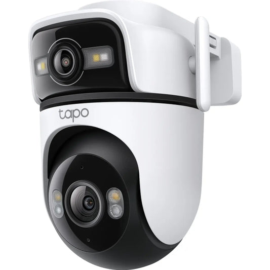 TP-Link Tapo C545D - Câmara de videovigilância IP (Wi-Fi / Ethernet) Pan/Tilt Motorizada 2K Lente Dupla 2.5mm IR29.9 - IP66