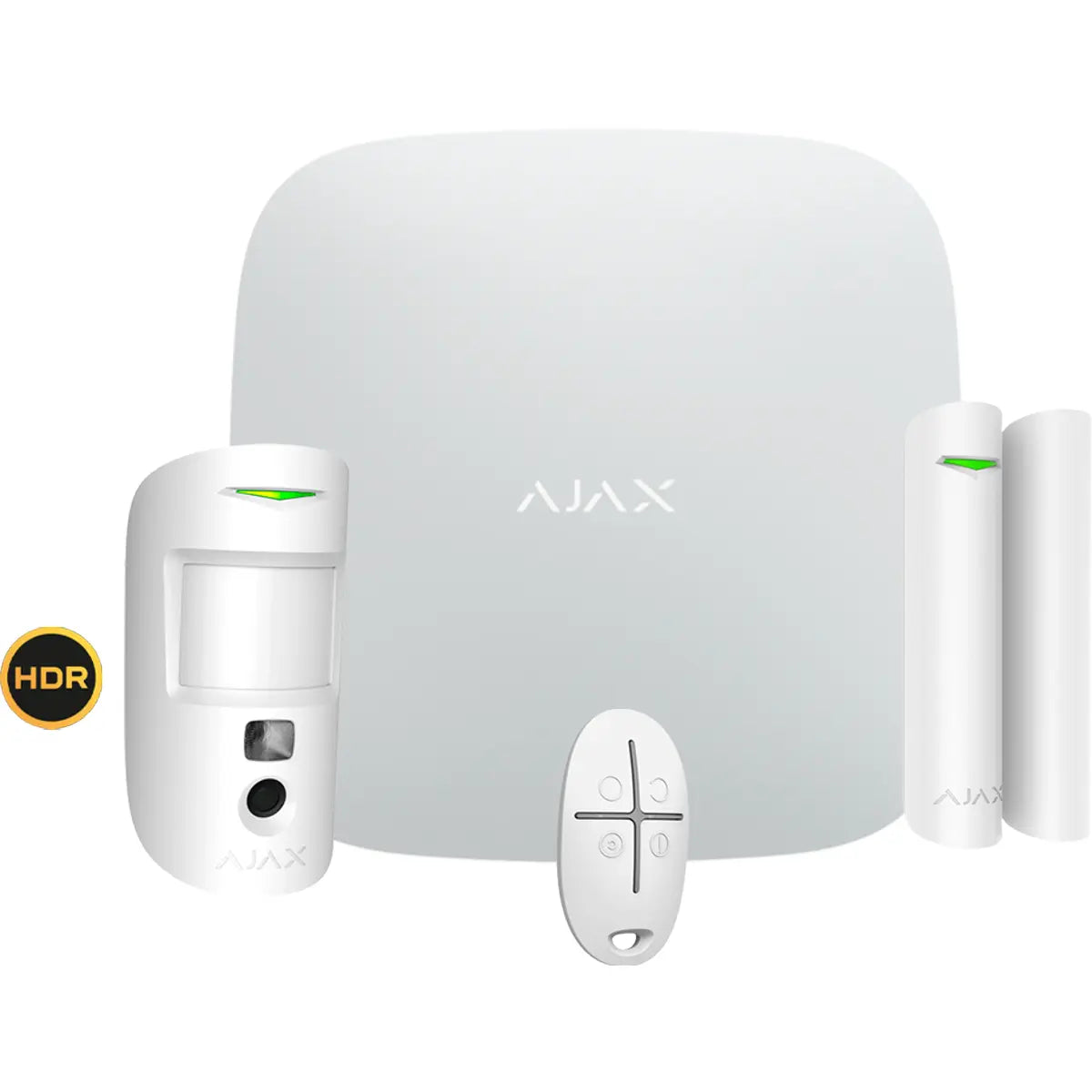 Kit de Alarme anti-intrusão profissional c/ sensor de câmara HDR e comunicação Ethernet/GPRS - branc