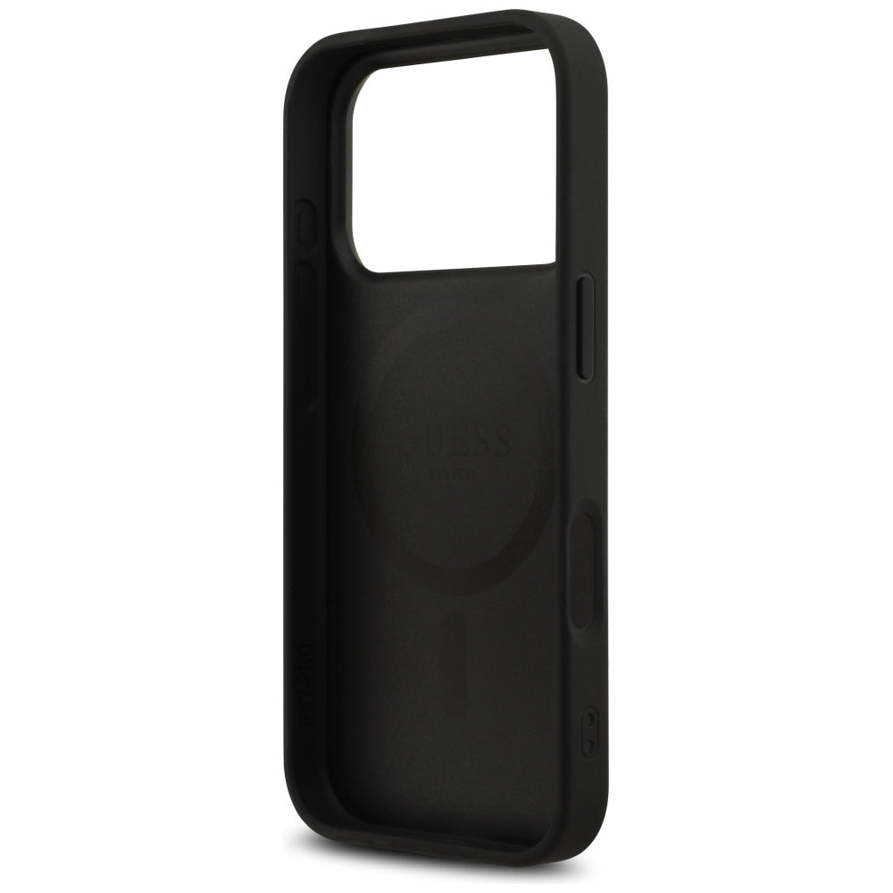 Capa Guess Hardcase 4G Printed Stripes MagSafe - iPhone 17 Pro Max - Preto
