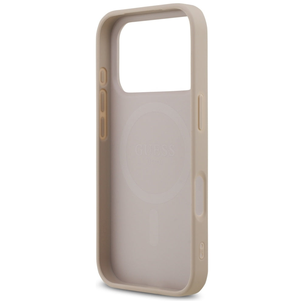 Capa Guess Hardcase 4G Printed Stripes MagSafe - iPhone 17 Pro - Rosa