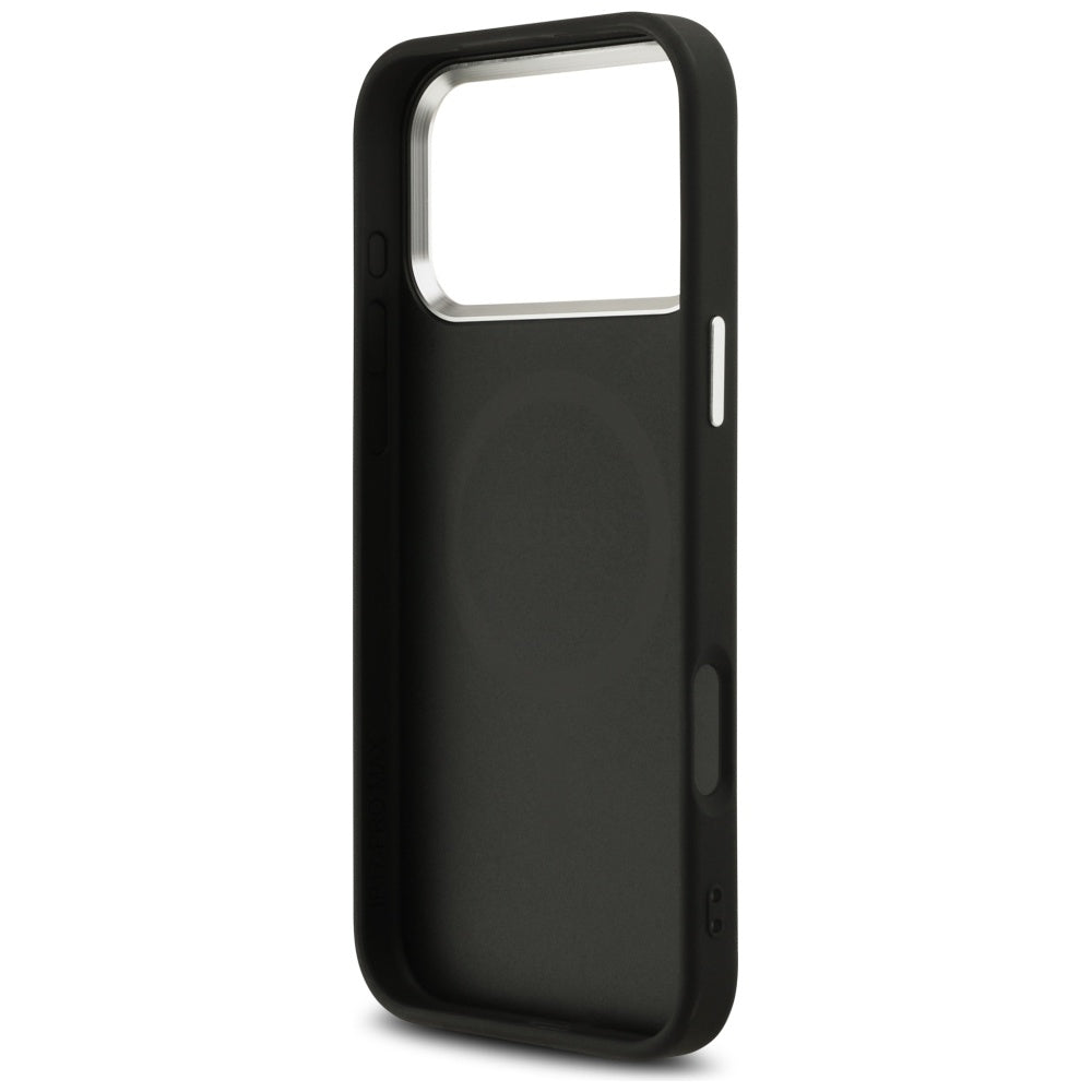 Capa Guess Glitter Triangle Logo MagSafe - iPhone 17 Pro Max - Preto