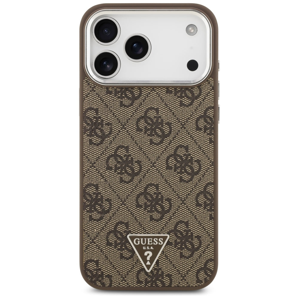 Capa Guess Hardcase 4G Triangle Logo MagSafe - iPhone 17 Pro Max - Castanho