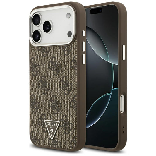 Capa Guess Hardcase 4G Triangle Logo MagSafe - iPhone 17 Pro Max - Castanho