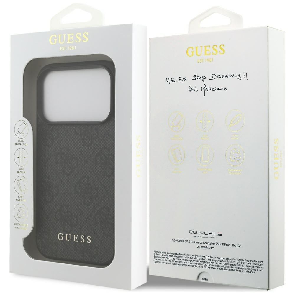 Capa Guess Hardcase 4G Classic - iPhone 17 Pro - Preto