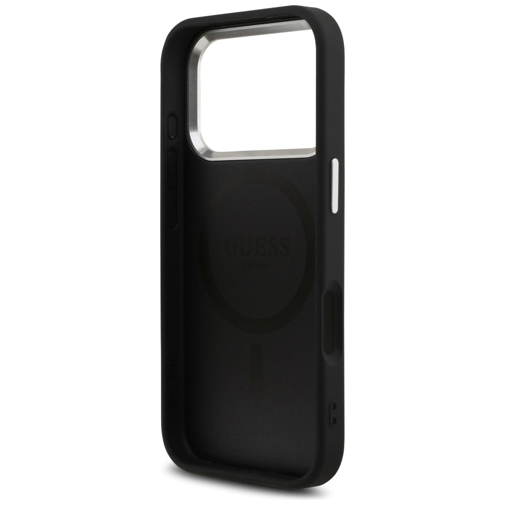 Capa Guess Hardcase 4G Triangle Logo MagSafe - iPhone 17 Pro - Preto
