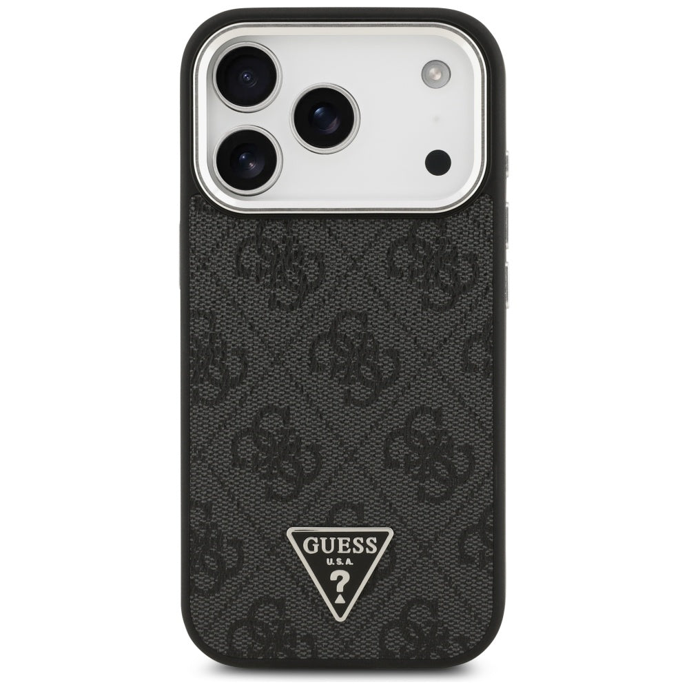 Capa Guess Hardcase 4G Triangle Logo MagSafe - iPhone 17 Pro - Preto