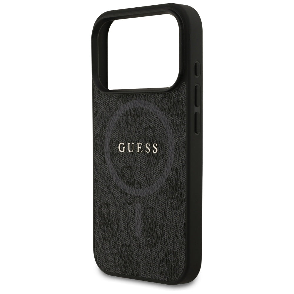 Capa Guess 4G Ring Classic Logo MagSafe - iPhone 17 Pro - Preto