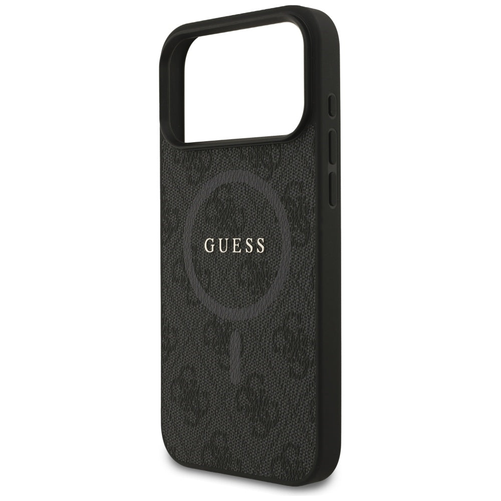 Capa Guess 4G Ring Classic Logo MagSafe - iPhone 17 Pro Max - Preto