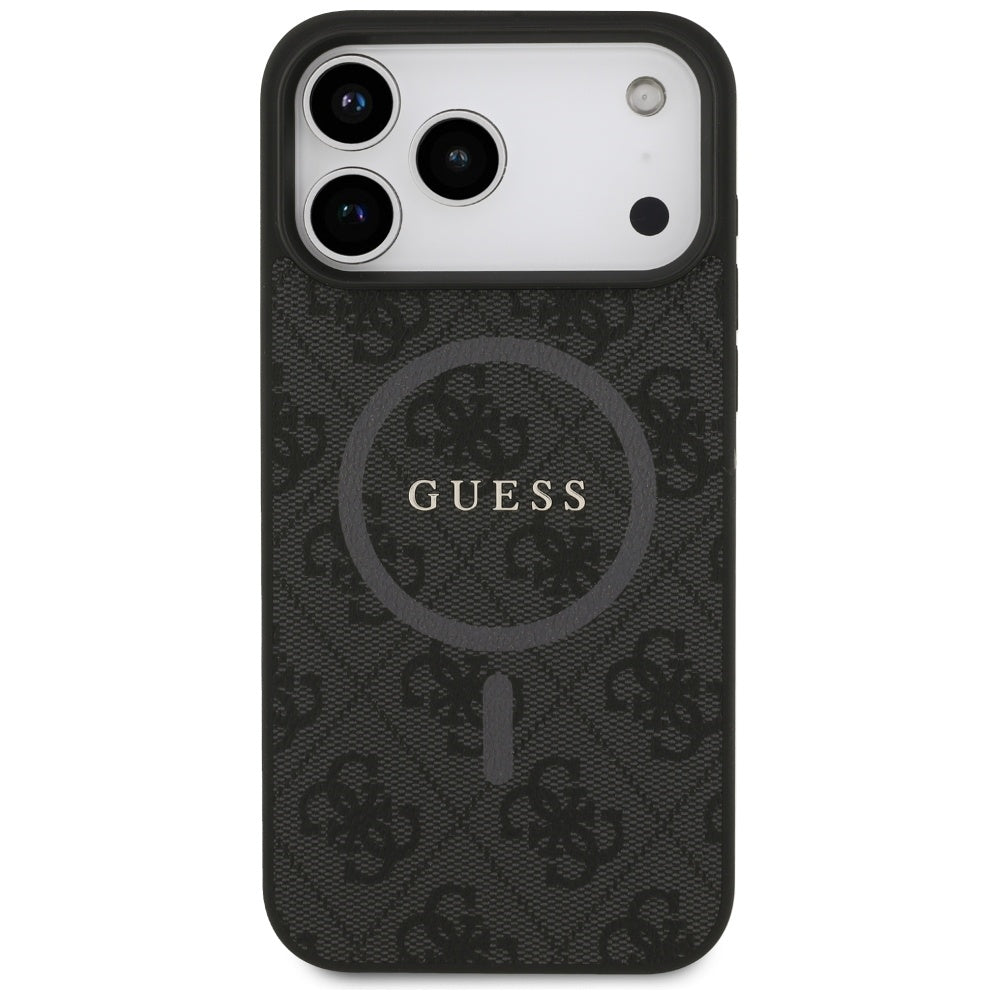 Capa Guess 4G Ring Classic Logo MagSafe - iPhone 17 Pro Max - Preto