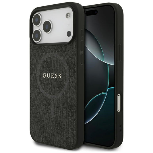 Capa Guess 4G Ring Classic Logo MagSafe - iPhone 17 Pro Max - Preto