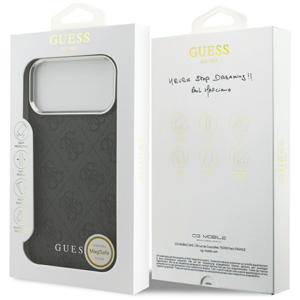 Capa Guess Hardcase 4G Classic Logo MagSafe - iPhone 17 Pro Max - Preto