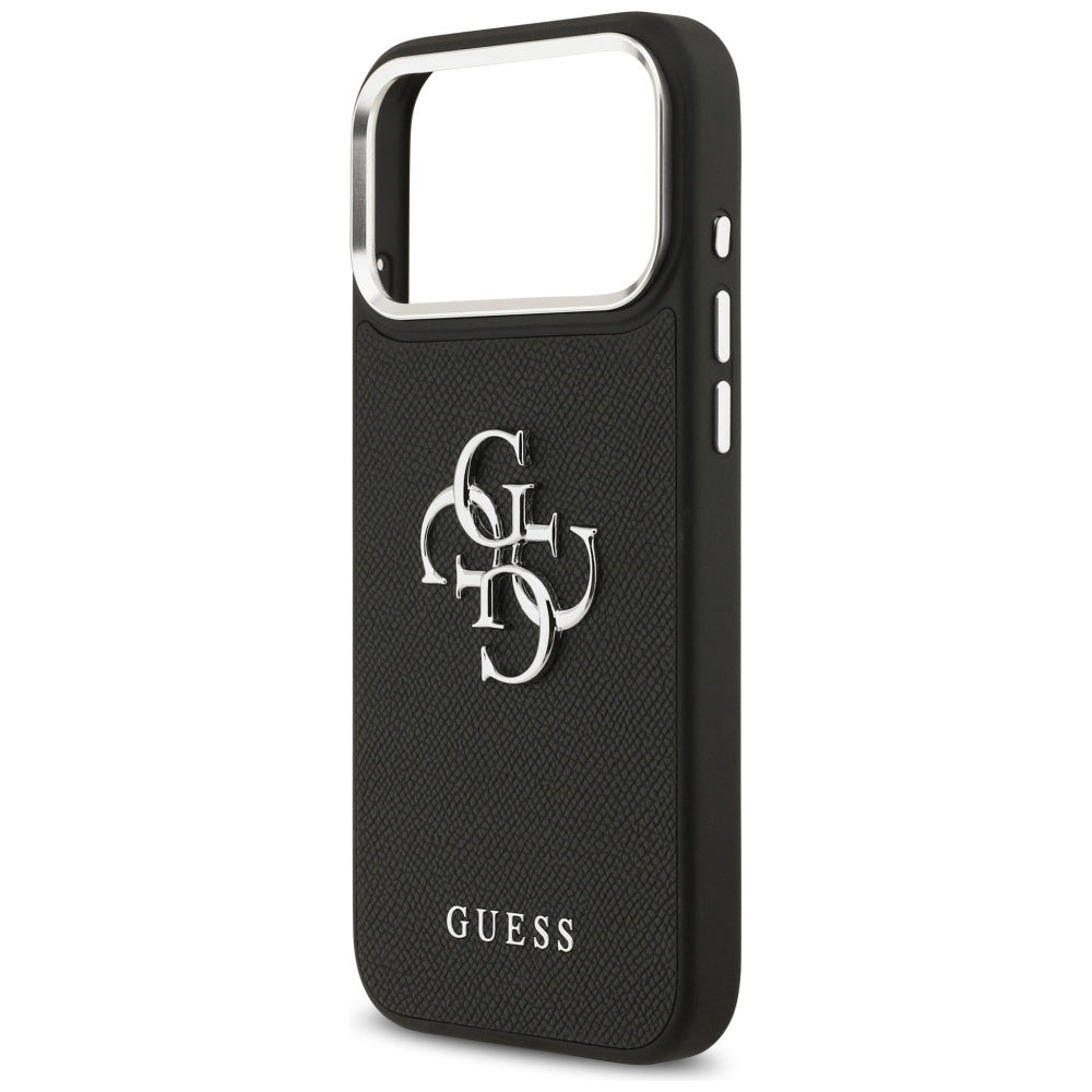 Capa Guess Hardcase 4G Grained Big and Classic Logo - iPhone 17 Pro Max - Preto