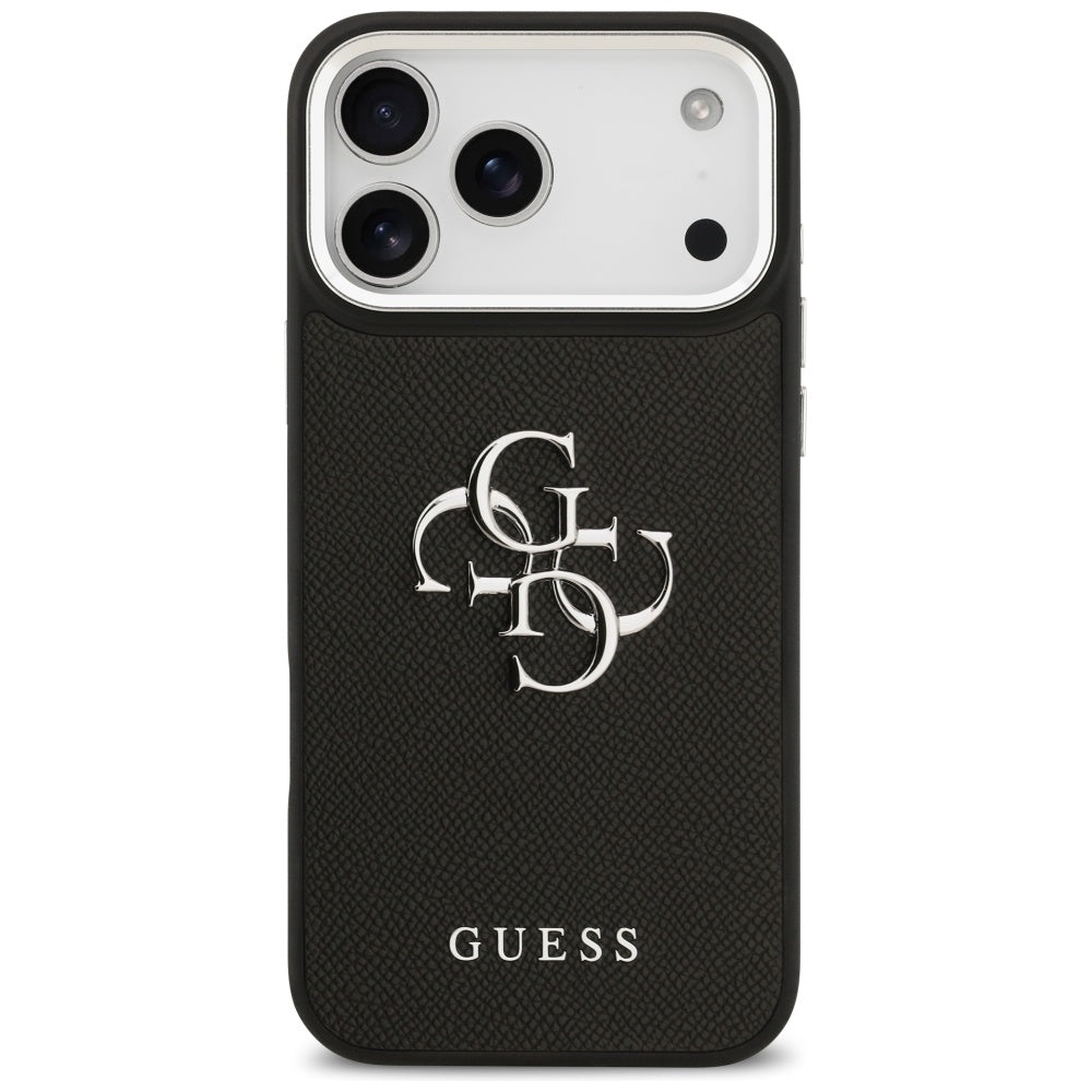Capa Guess Hardcase 4G Grained Big and Classic Logo - iPhone 17 Pro Max - Preto