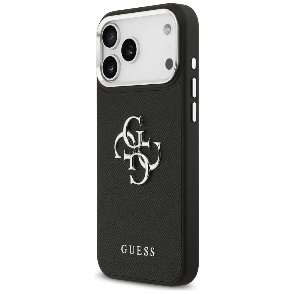 Capa Guess Hardcase 4G Grained Big and Classic Logo - iPhone 17 Pro Max - Preto
