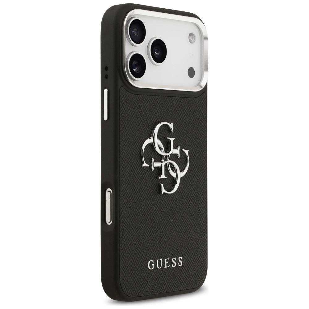 Capa Guess Hardcase 4G Grained Big and Classic Logo - iPhone 17 Pro - Preto