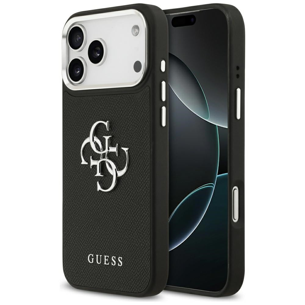 Capa Guess Hardcase 4G Grained Big and Classic Logo - iPhone 17 Pro - Preto