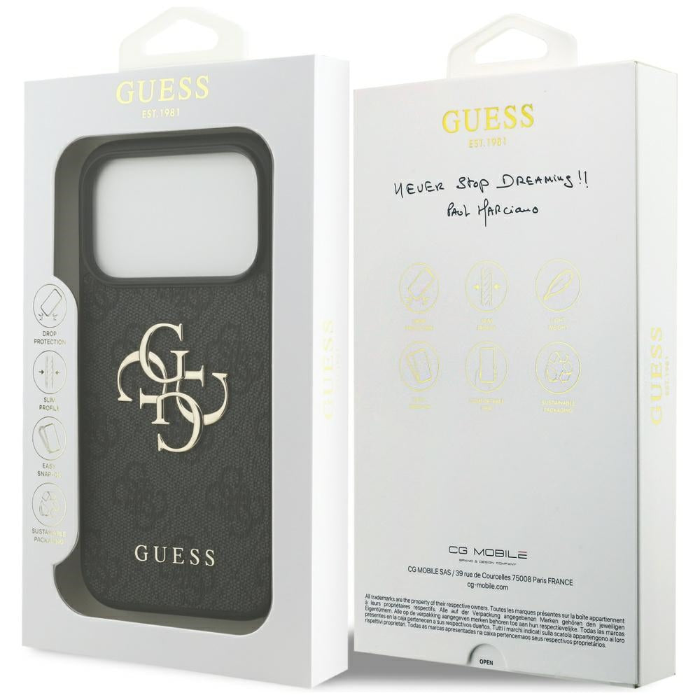 Capa Guess Hardcase 4G Big Logo - iPhone 17 Pro - Preto