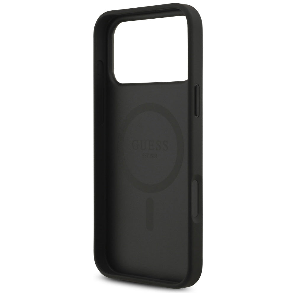 Capa Guess 4G Circle Classic Logo MagSafe - iPhone 17 Pro Max - Preto
