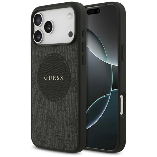 Capa Guess 4G Circle Classic Logo MagSafe - iPhone 17 Pro Max - Preto
