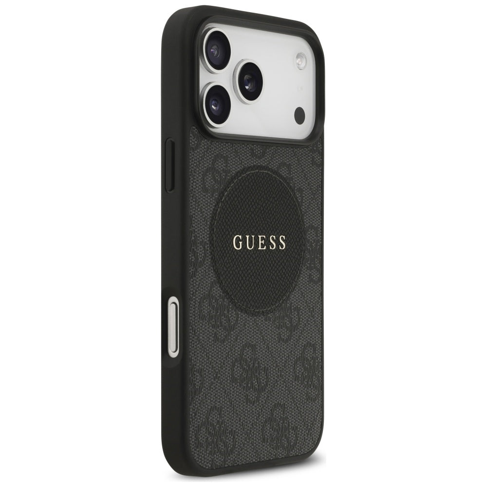 Capa Guess 4G Circle Classic Logo MagSafe - iPhone 17 Pro - Preto