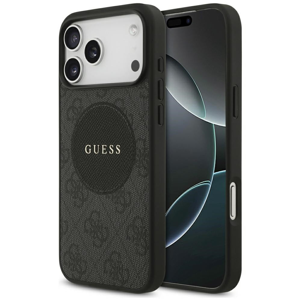 Capa Guess 4G Circle Classic Logo MagSafe - iPhone 17 Pro - Preto