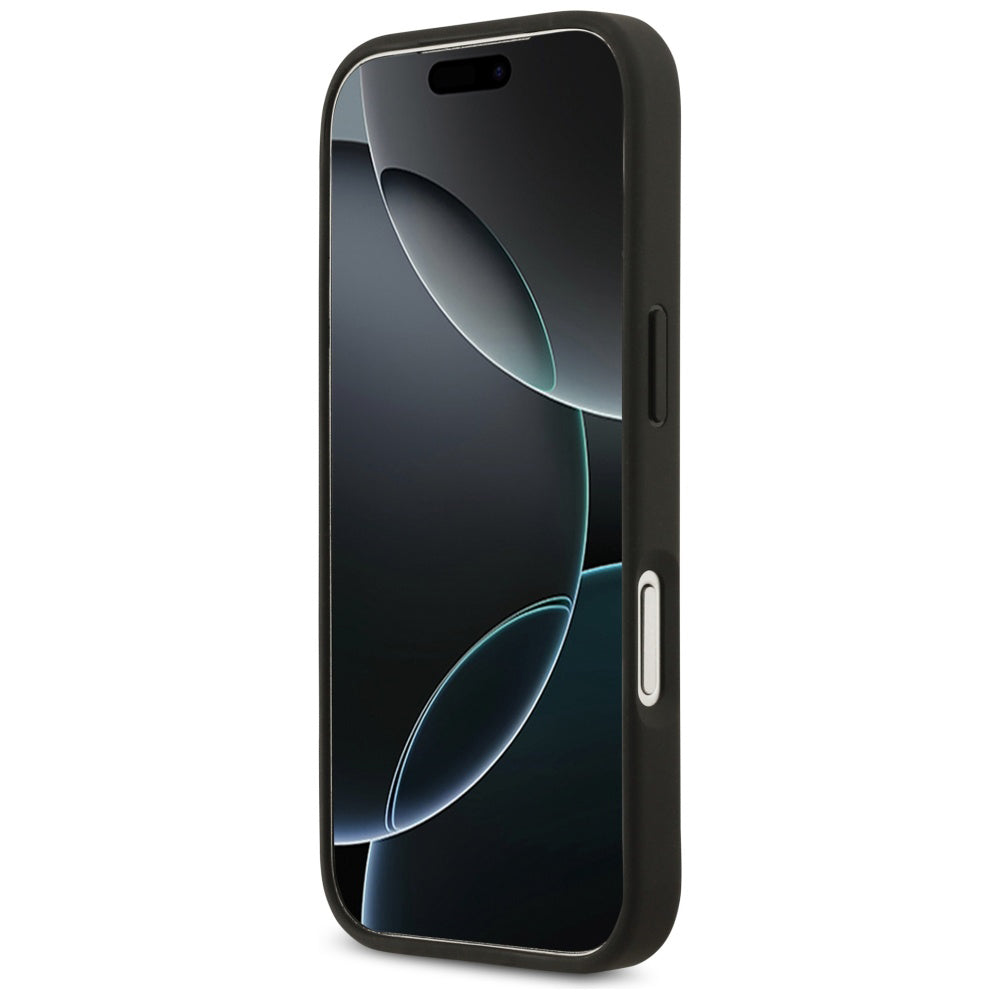 Capa Guess Hardcase 4G Grained Roses Big Logo - iPhone 17 Pro - Preto