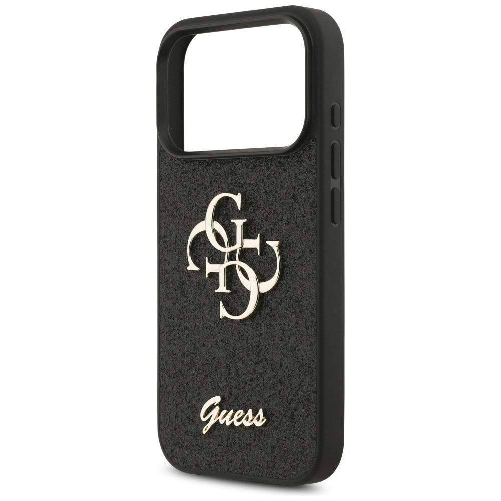 Capa Guess Fixed Glitter Big 4G - iPhone 17 Pro - Preto