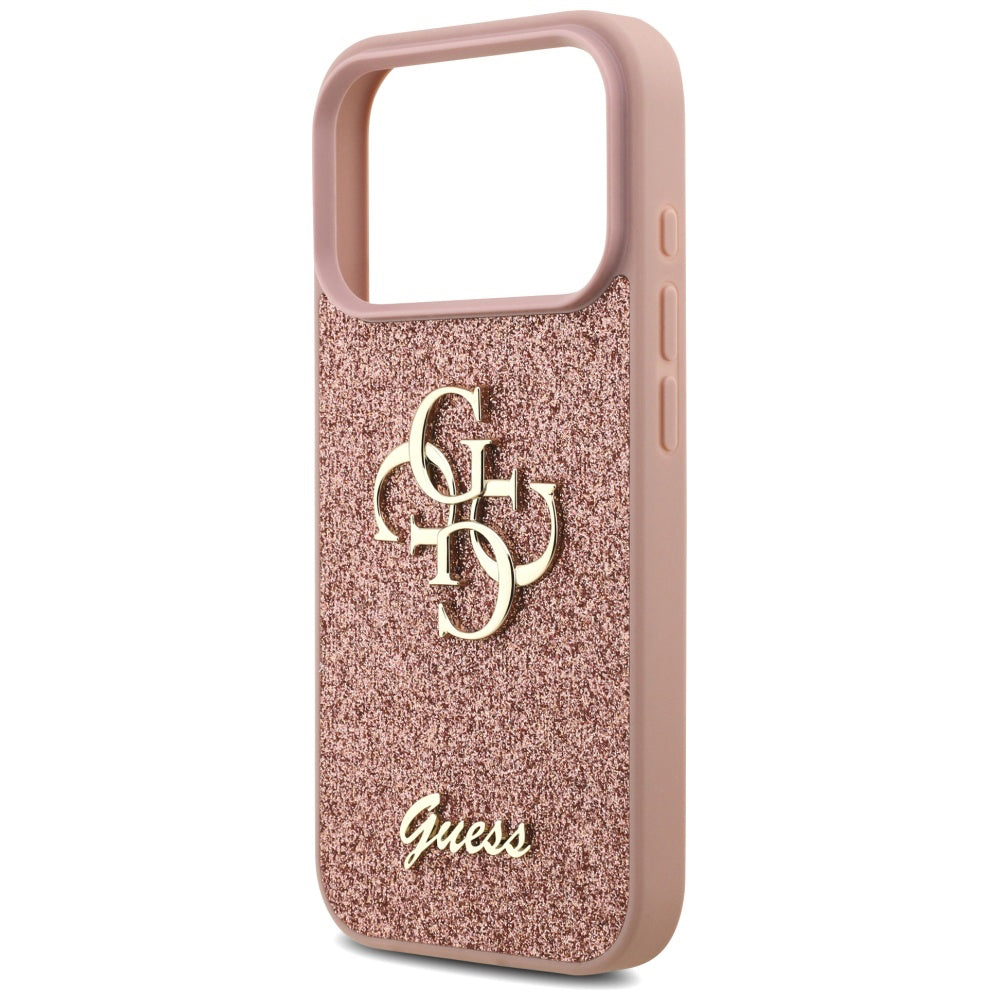 Capa Guess Fixed Glitter Big 4G - iPhone 17 Pro - Rosa