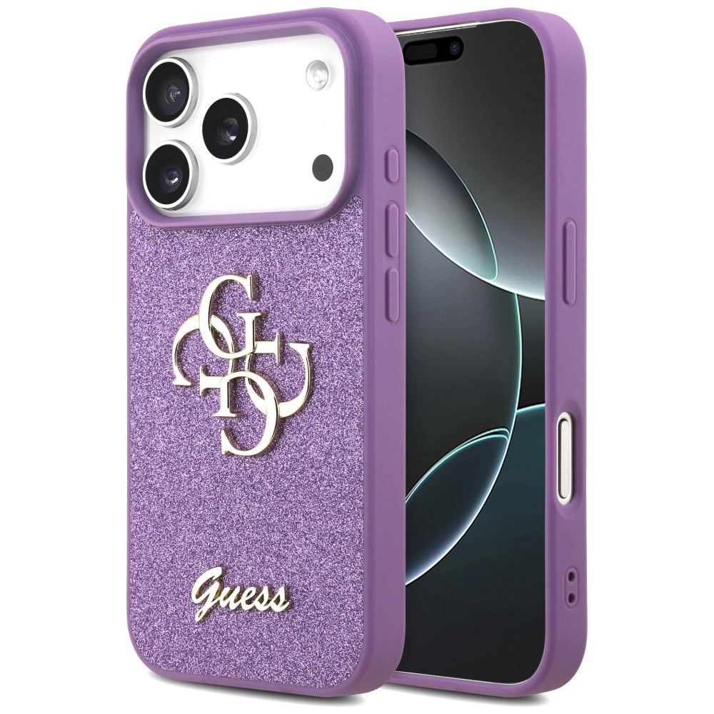 Capa Guess Fixed Glitter Big 4G - iPhone 17 Pro - Lilás