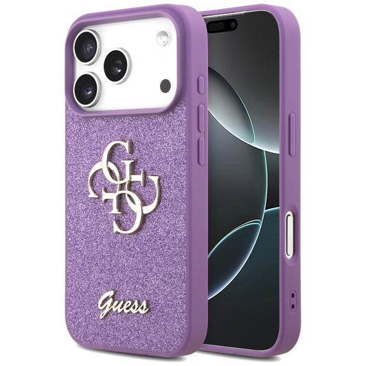 Capa Guess Fixed Glitter Big 4G - iPhone 17 Pro - Lilás