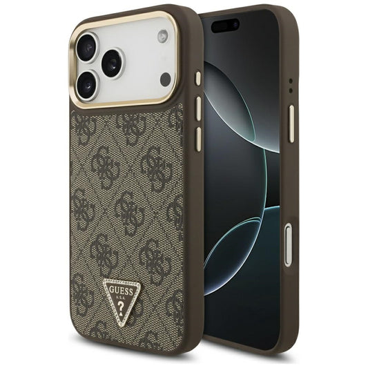 Guess - Hardcase 4G Triangle Logo MagSafe (GUHMP17LP4GTDGMW) - iPhone 17 Pro - Brown