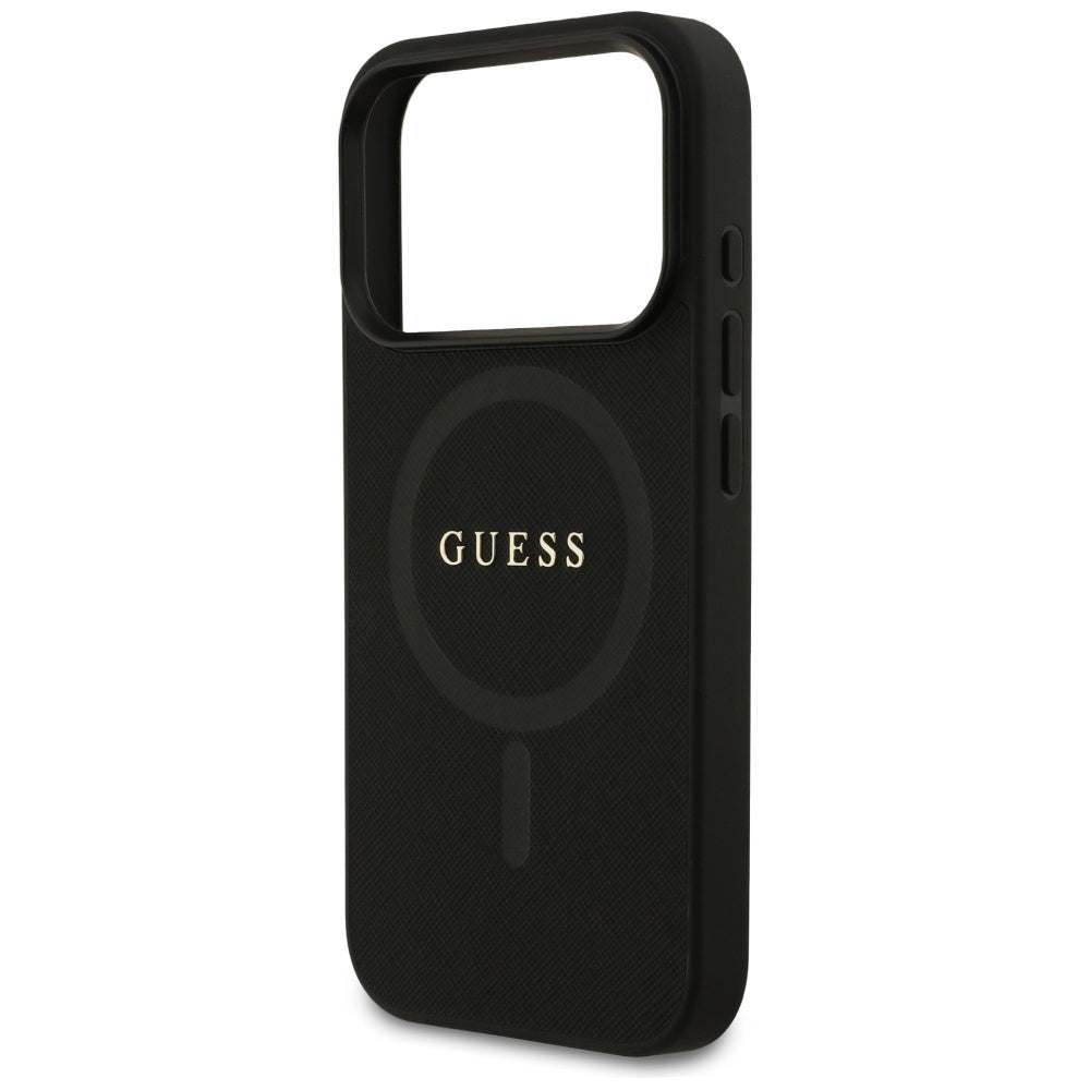 Capa Guess Saffiano MagSafe - iPhone 17 Pro - Preto