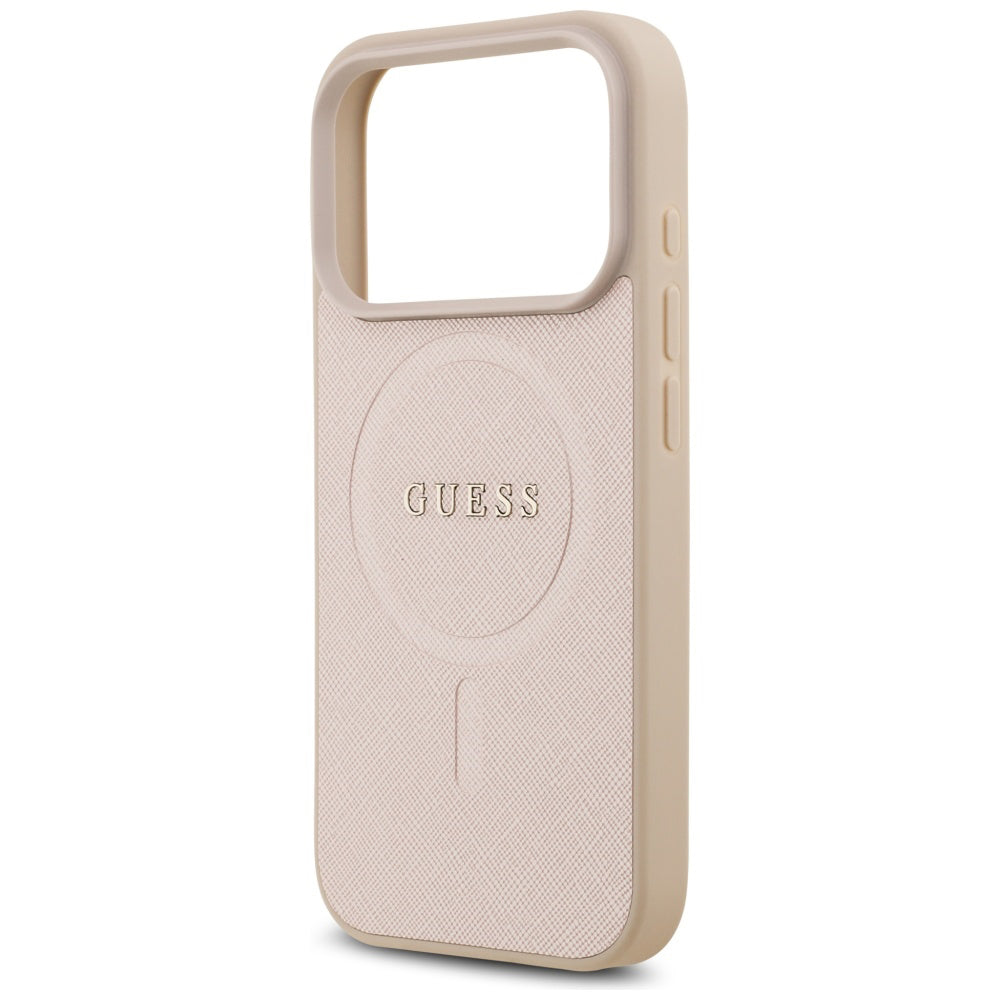 Capa Guess Saffiano MagSafe - iPhone 17 Pro - Rosa