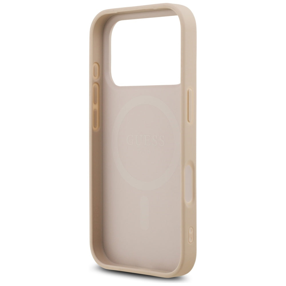 Capa Guess Saffiano MagSafe - iPhone 17 Pro - Rosa