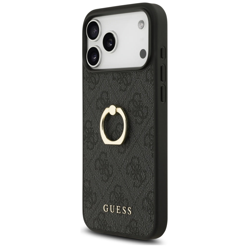Capa Guess Hardcase 4G Ring Stand - iPhone 17 Pro Max - Preto