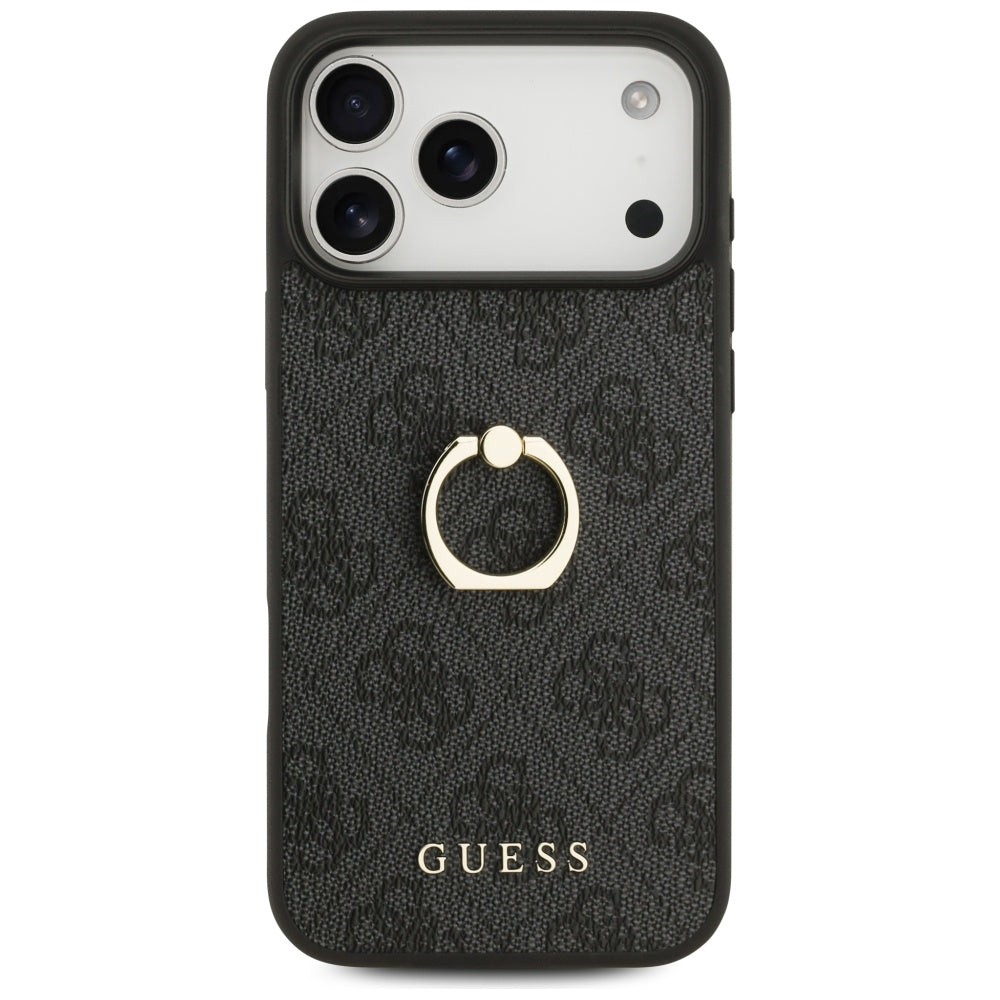 Capa Guess Hardcase 4G Ring Stand - iPhone 17 Pro Max - Preto