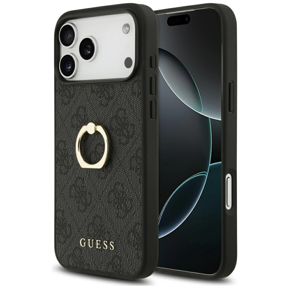 Capa Guess Hardcase 4G Ring Stand - iPhone 17 Pro Max - Preto