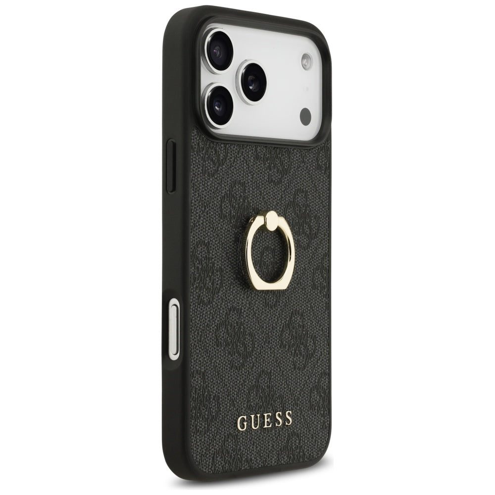 Capa Guess Hardcase 4G Ring Stand - iPhone 17 Pro Max - Preto