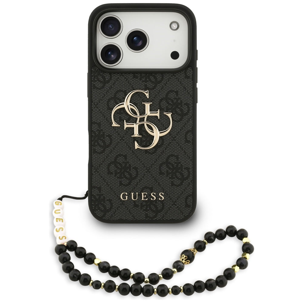 Capa Guess Hardcase 4G Classic Logo with Strap - iPhone 17 Pro - Preto