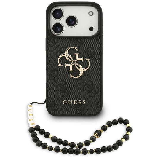 Capa Guess Hardcase 4G Classic Logo with Strap - iPhone 17 Pro - Preto