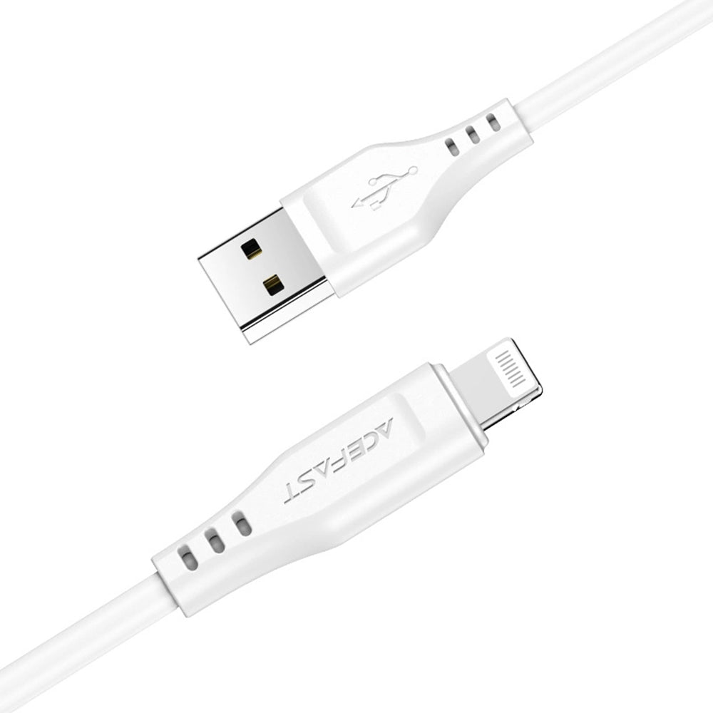 Acefast - Data Cable (C3-02) - USB to Lightning, 2.4A, 480Mbps, MFi Certification, 1.2m - Black