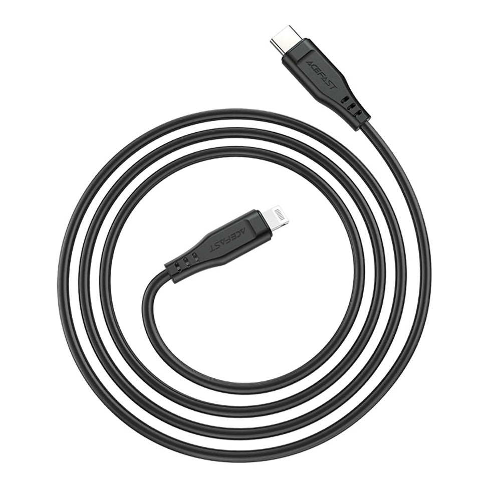 Acefast - Data Cable (C3-01) - Type-C to Lightning, 30W, 3A, Fast Charging, 1.2m - Black
