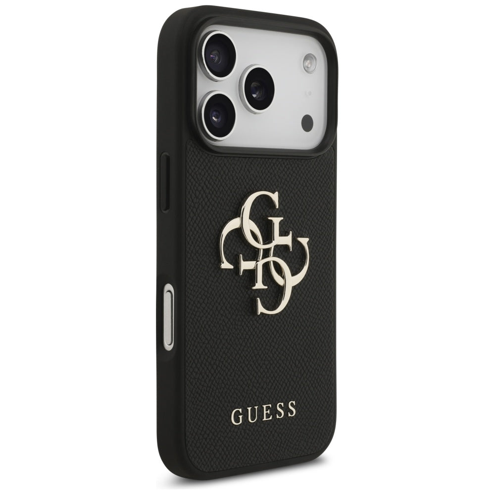 Capa Guess Hardcase 4G Grained Big and Classic Logo - iPhone 17 Pro - Preto