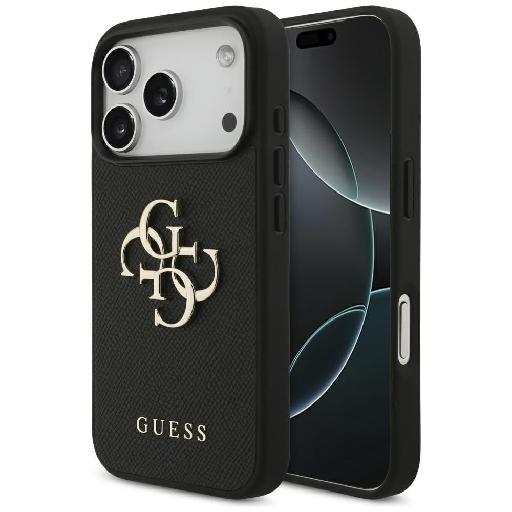 Capa Guess Hardcase 4G Grained Big and Classic Logo - iPhone 17 Pro - Preto
