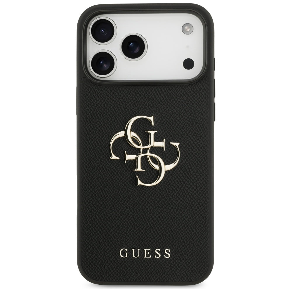 Capa Guess Hardcase 4G Grained Big and Classic Logo - iPhone 17 Pro Max - Preto