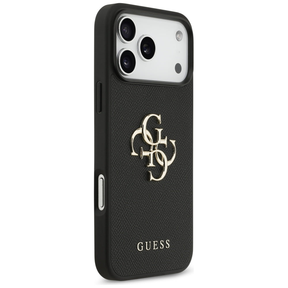 Capa Guess Hardcase 4G Grained Big and Classic Logo - iPhone 17 Pro Max - Preto